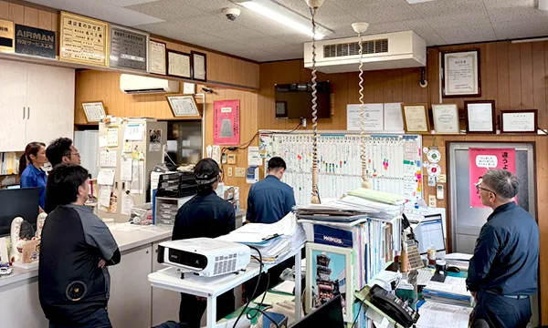 西川工機のある日の流れ 始業